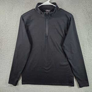 Cuts Pyca Pro Quarter Zip Pullover Black Mens Size S Polyester Spandex